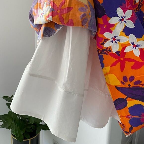 NWOT P.A.R.O.S.H Sleeveless A-Line Floral Dress, Size S - Picture 5 of 10